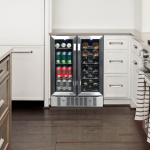 NewAir  23.5-in W 18-Bottle Capacity Stainless Steel Dual Zone Cooling Built-In/freestanding Wine Cooler