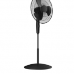 Utilitech  18-in 3-Speed Indoor Black Oscillating Pedestal Fan