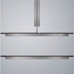 Bosch - 800 Series 20.5 Cu. Ft. 4-Door French Door Counter-Depth Smart Refrigerator - Stainless steel