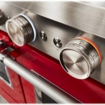 KitchenAid - 6.3 Cu. Ft. Freestanding Double Oven Gas True Convection Range with Self-Cleaning and Griddle - Passion Red