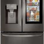 LG - 23.5 Cu. Ft. French Door-in-Door Counter-Depth Smart Refrigerator with Craft Ice and InstaView - Black Stainless Steel