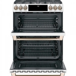 Café - 6.7 Cu. Ft. Slide-In Double Oven Gas True Convection Range with Built-In WiFi - Matte White