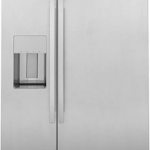 GE Profile - 24.5 Cu. Ft. Side-by-Side Built-In Smart Refrigerator with External Water & Ice Dispenser - Stainless steel