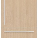 Fisher & Paykel - 30in. 12.1 cu.ft. Bottom-Freezer Built-In Column Refrigerator with White Interior and Internal Ice and Water - Custom Panel Ready