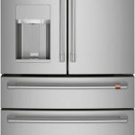 Café - 22.3 Cu. Ft. 4-Door French Door Counter-Depth Smart Refrigerator - Stainless steel