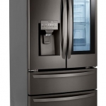 LG - 28 Cu. Ft. 4-Door French Door Smart Refrigerator with Dual Ice with Craft Ice and InstaView - Black Stainless Steel