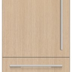 Fisher & Paykel - 24in. 12.1 cu.ft. Bottom-Freezer Built-In Column Refrigerator with White Interior and Internal Ice and Water - Custom Panel Ready