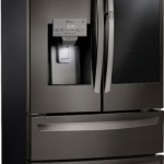 LG - 27.8 Cu. Ft. 4-Door French Door Smart Refrigerator with InstaView - Black Stainless Steel