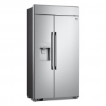 LG - STUDIO 25.6 Cu. Ft. Side-by-Side Built-In Smart Refrigerator with Tall Ice and Water Dispenser - Stainless steel