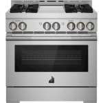 JennAir - RISE 5.1 Cu. Ft. Self-Cleaning Freestanding Gas Convection Range - Stainless steel