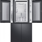 Dacor - 22.8 Cu. Ft. 4-Door Flex French Door Counter Depth Refrigerator with Dual Reveal Doors and FlexZone™ - Graphite Stainless Steel