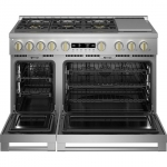 Monogram - 8.25 Cu. Ft. Freestanding Double Oven Dual Fuel Convection Range with Self-Clean, Built-In Wi-fi, and 6 Burners - Stainless steel