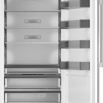 Monogram - 21.1 Cu. Ft. Column Built-In Smart Refrigerator - Custom Panel Ready