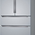Package - Bosch - 800 Series 20.5 Cu. Ft. 4-Door French Door Counter-Depth Smart Refrigerator - Stainless steel + 3 more items