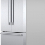 Package - Bosch - 800 Series 21 Cu. Ft. French Door Counter-Depth Smart Refrigerator - Stainless steel + 3 more items