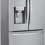 LG - 23.5 Cu. Ft. French Door Counter-Depth Smart Refrigerator with Craft Ice - Stainless steel