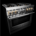 JennAir - RISE 5.1 Cu. Ft. Self-Cleaning Freestanding Dual Fuel Convection Range - Stainless steel