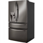 LG - 29.5 Cu. Ft. 4-Door French Door Smart Refrigerator with Door-in-Door and Craft Ice - Black Stainless Steel
