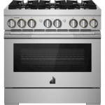 JennAir - RISE 5.1 Cu. Ft. Self-Cleaning Freestanding Dual Fuel Convection Range - Stainless steel