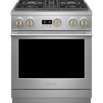 Monogram - 5.3 Cu. Ft. Freestanding Dual Fuel Convection Range with Self-Clean, Built-In Wi-Fi, and 4 Burners - Stainless steel