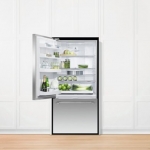 Fisher & Paykel - 17.1 Cu. Ft. Bottom-Freezer Counter-Depth ActiveSmart Refrigerator Ice Water - Silver