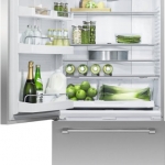 Fisher & Paykel - 17.1 Cu. Ft. Bottom-Freezer Counter-Depth ActiveSmart Refrigerator Ice Water - Silver