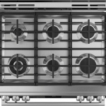 Café - Modern Glass 5.6 Cu. Ft. Slide-In Gas Convection Range - Platinum Glass