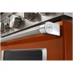 KitchenAid - Commercial-Style 5.1 Cu. Ft. Slide-In Gas True Convection Range with Self-Cleaning - Scorched Orange