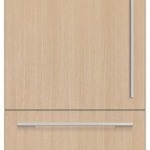 Fisher & Paykel - 30in. 12.1 cu.ft. Bottom-Freezer Built-In Column Refrigerator with White Interior and Internal Ice and Water - Custom Panel Ready