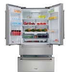 Package - Thor Kitchen - 20.7-cu ft 4-Door Counter-Depth French Door Refrigerator with Ice Maker - Stainless steel + 3 more items