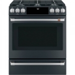 Café - 5.6 Cu. Ft. Self-Cleaning Slide-In Gas Convection Range - Matte Black