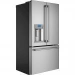 Package - Café - 22.2 Cu. Ft. French Door Counter-Depth Refrigerator with Hot Water Dispenser - Stainless steel + 3 more items