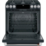 Café - 5.6 Cu. Ft. Self-Cleaning Slide-In Gas Convection Range - Matte Black