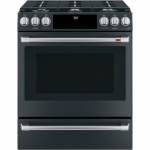 Café - 5.6 Cu. Ft. Self-Cleaning Slide-In Gas Convection Range - Matte Black