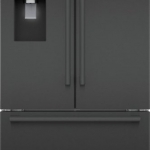 Bosch - 500 Series 26 cu. ft. French Door Standard-Depth Smart Refrigerator with External Water and Ice - Black Stainless Steel