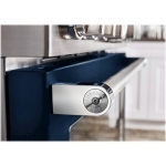 KitchenAid - Commercial-Style 5.1 Cu. Ft. Slide-In Gas True Convection Range with Self-Cleaning - Ink Blue