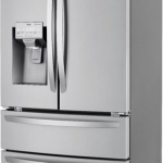 LG - 22 Cu. Ft. 4-Door French Door Smart Refrigerator with Craft Ice - Stainless steel