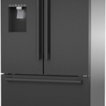 Bosch - 500 Series 26 cu. ft. French Door Standard-Depth Smart Refrigerator with External Water and Ice - Black Stainless Steel