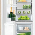 Fisher & Paykel - Integrated 24 in. 12.4 cu ft Column Refrigerator with Internal Water Dispenser and Stainless Interior, Left Hinge - Custom Panel Ready