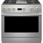 Monogram - 6.2 Cu. Ft. Freestanding Gas Convection Range with 4 Burners - Stainless steel