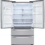 LG - 22 Cu. Ft. 4-Door French Door Smart Refrigerator with Craft Ice - Stainless steel