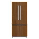 Bosch - Benchmark Series 19.4 Cu. Ft. French Door Built-In Smart Refrigerator - Custom Panel Ready