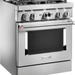 KitchenAid - Commercial-Style 4.1 Cu. Ft. Slide-In Gas True Convection Range with Self-Cleaning - Stainless steel