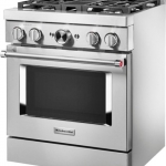 KitchenAid - Commercial-Style 4.1 Cu. Ft. Slide-In Gas True Convection Range with Self-Cleaning - Stainless steel