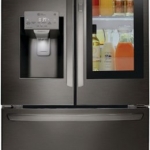 LG - 26 Cu. Ft. French Door-in-Door Smart Refrigerator with Dual Ice Maker and InstaView - Black Stainless Steel