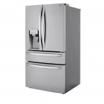 LG - 29.5 Cu. Ft. 4-Door French Door Smart Refrigerator with Craft Ice - Stainless steel