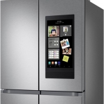 Samsung - 29 cu. ft. Smart 4-Door Flex™ refrigerator with Family Hub™ and Beverage Center - Stainless steel