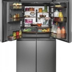Café - ENERGY STAR® 27.4 Cu. Ft. Smart Quad-Door Refrigerator - Platinum Glass