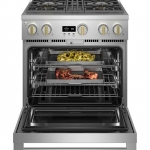 Monogram - 5.7 Cu. Ft. Freestanding Gas Convection Range with 4 Burners - Stainless steel