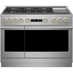 Monogram - 8.9 Cu. Ft. Freestanding Double Oven Gas Convection Range with 6 Burners - Stainless steel